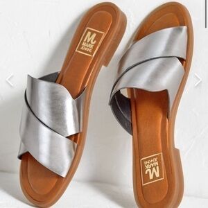Mark Jenkins Allure Crossover Slides Shoes 9 Silver